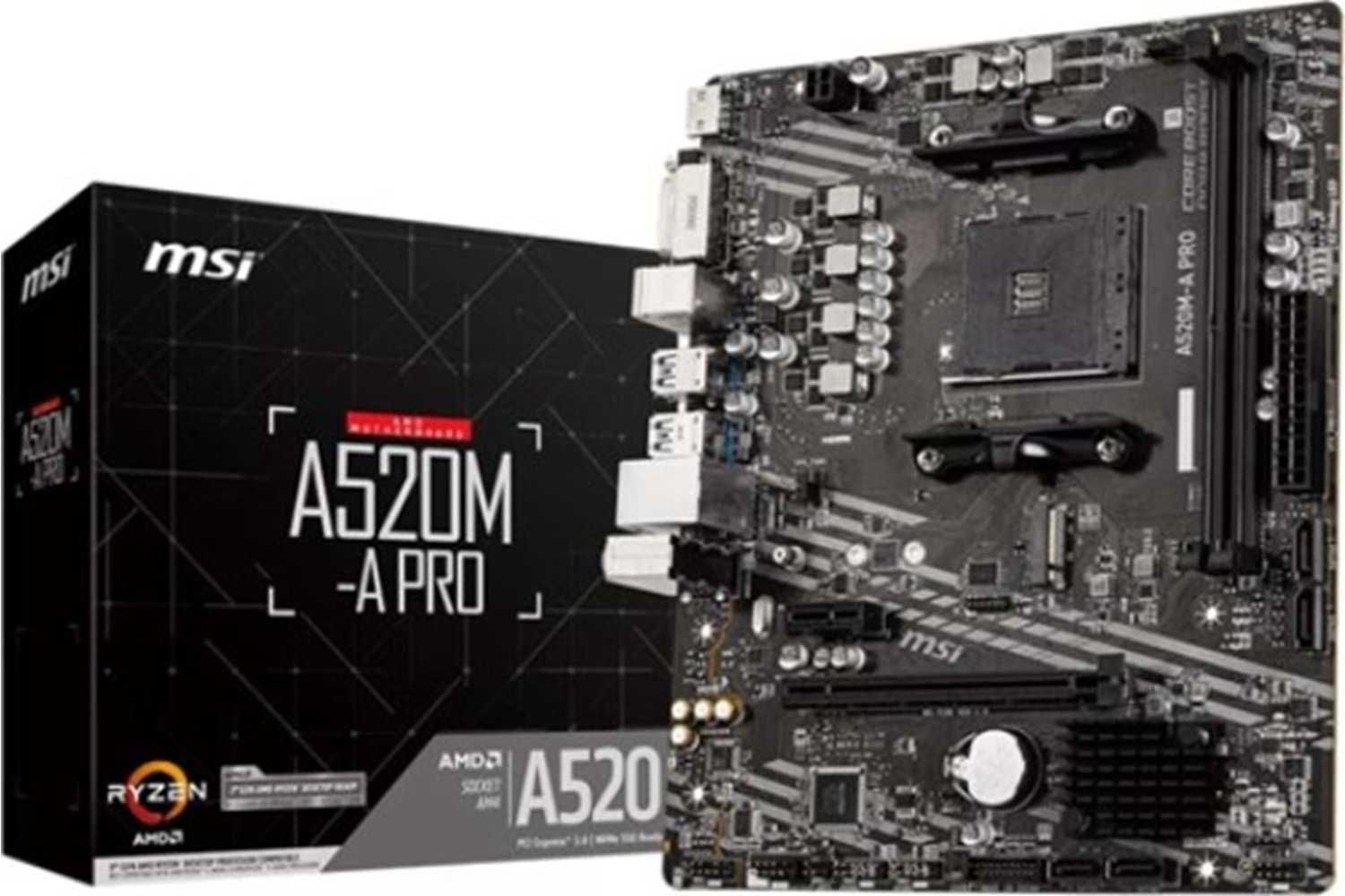 MSI A520M-A Pro AM4 DDR4 S+V+GL