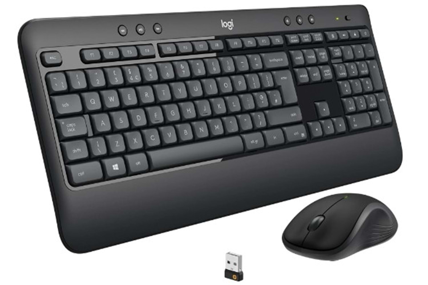 Logitech MK540 ADVANCED Kablosuz Türkçe Q Klavye Mouse Seti - Siyah