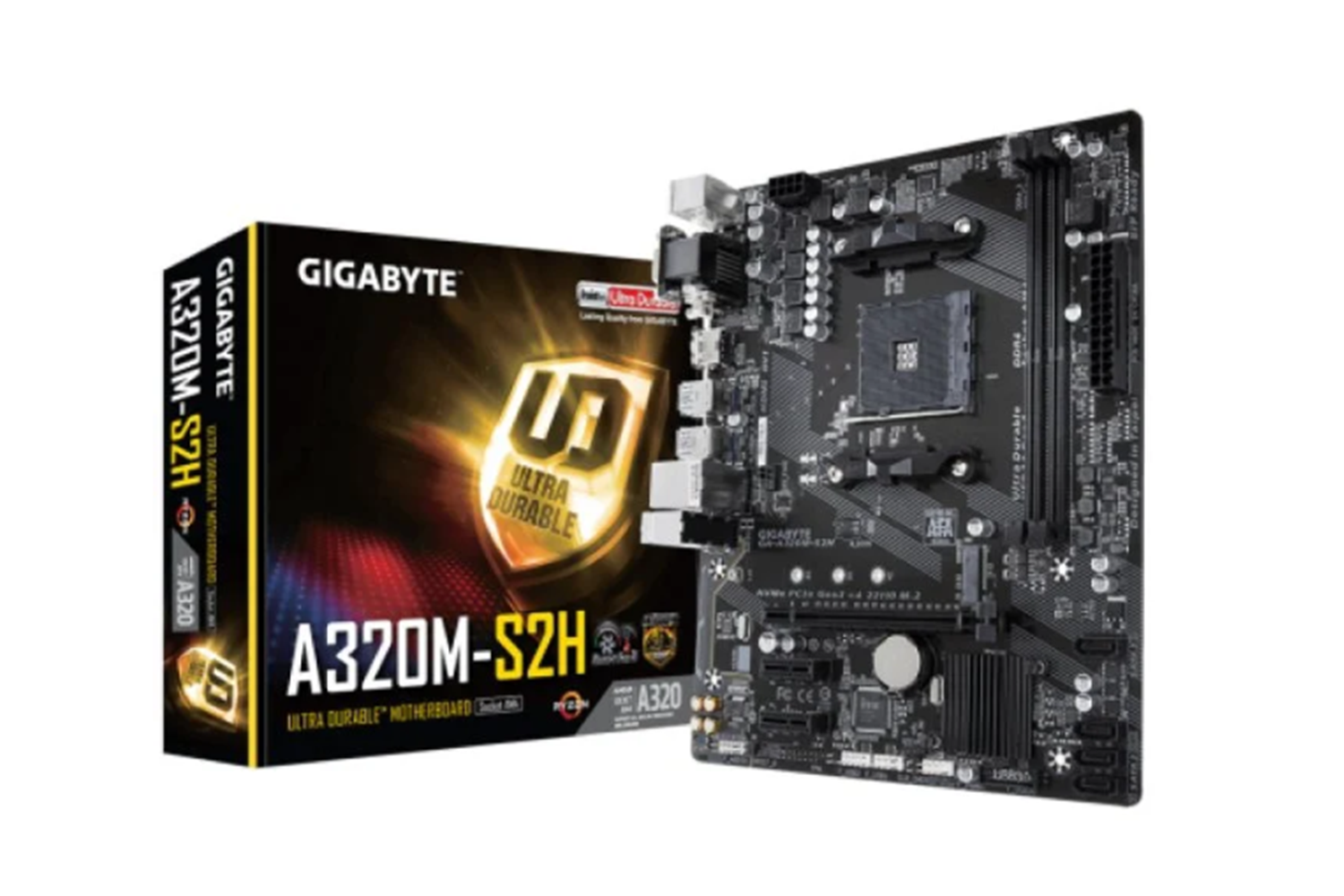 Gigabyte GA-A320M-S2H S+V+GL DDR4 AM4 3200MHZ OC DVI