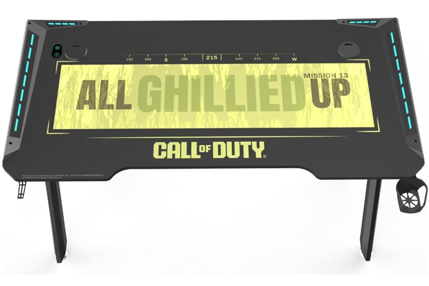 GameOn Call Of Duty Hawksbill Serisi RGB Oyuncu Masası Siyah/Yeşil