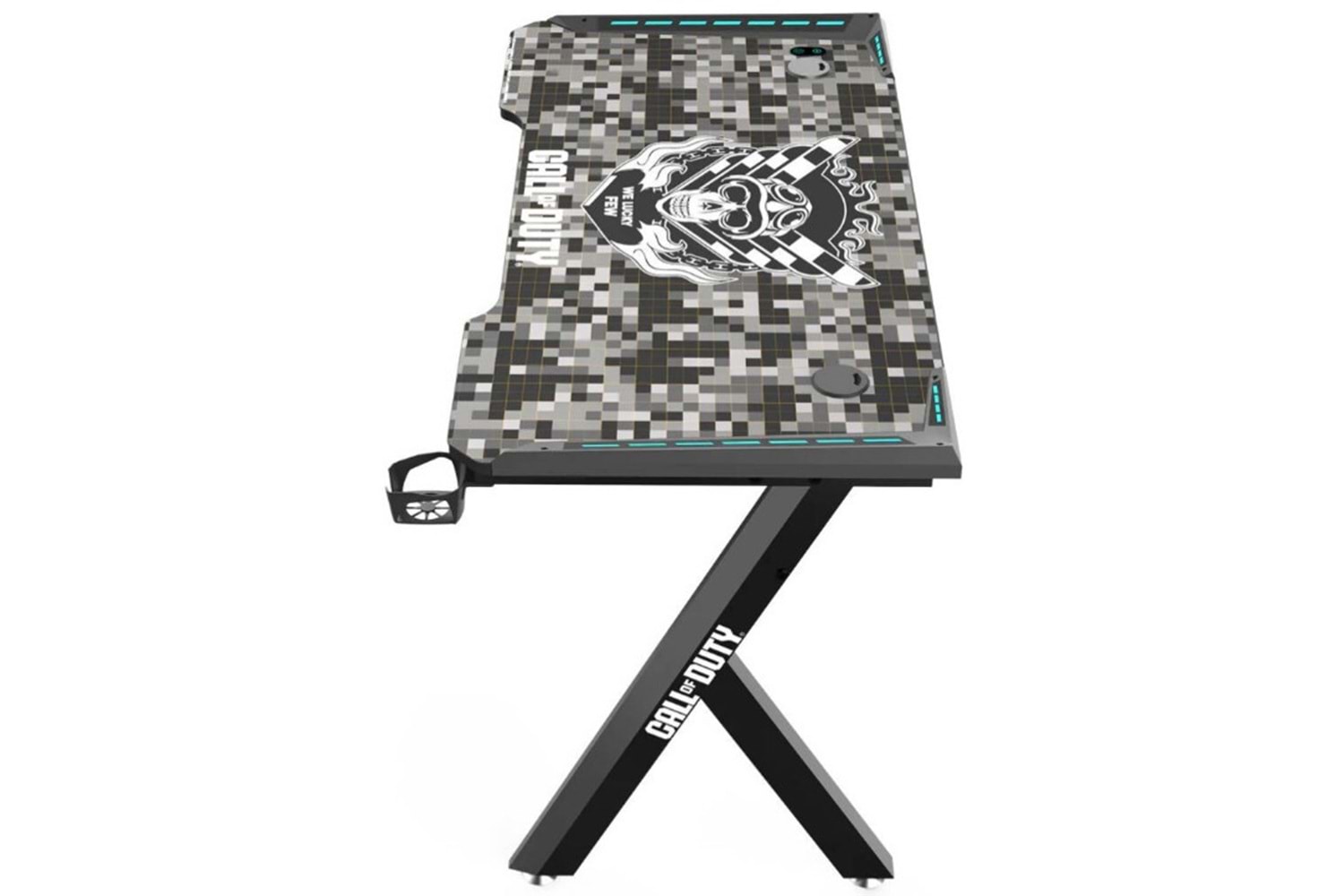 GameOn Call Of Duty Hawksbill Serisi RGB Oyuncu Masası Siyah/Gri