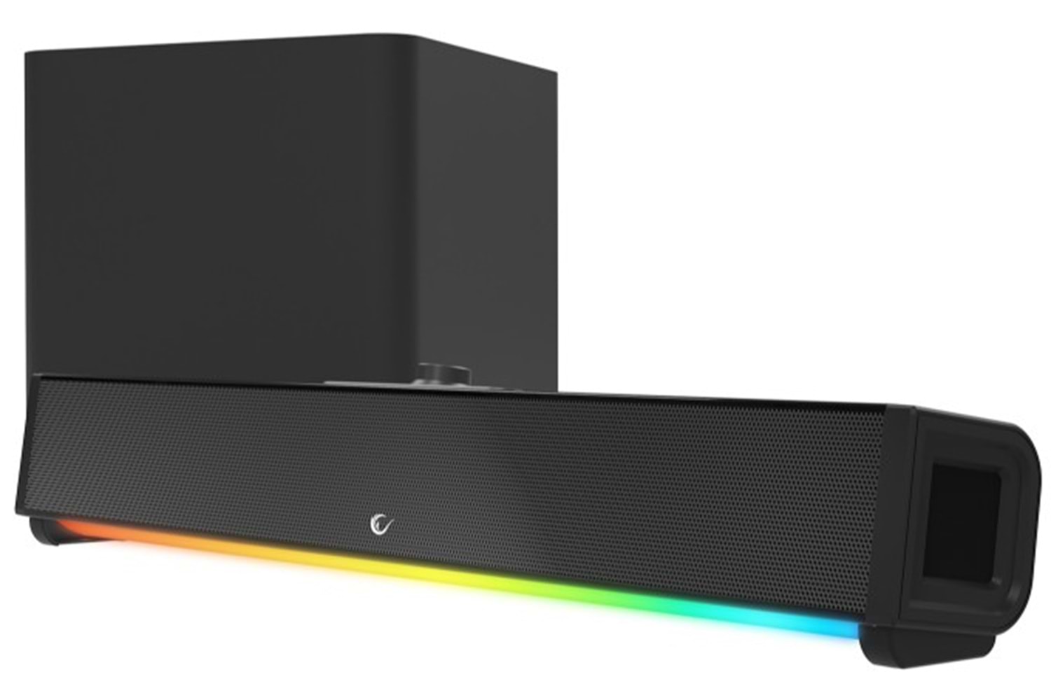 Rampage RM-1 SoundWave Plus Siyah Total 64W 16V/4.06A BT+USB+AUX+TF Kartlı Gaming Soundbar Speaker