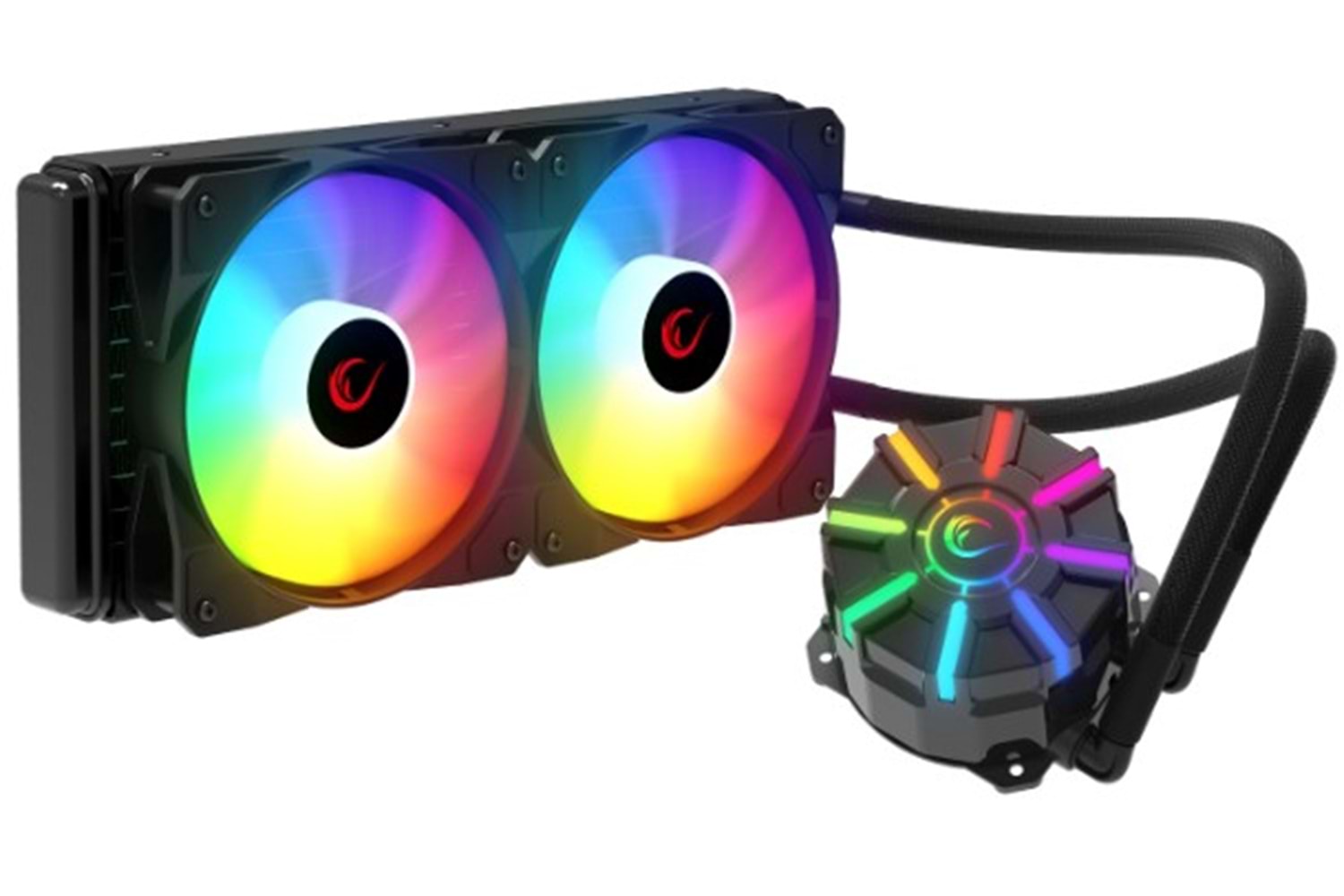 Rampage HELIOS C2 Siyah 68CFM 1800RPM Rainbow AMD AM5/INTEL LGA1700 240mm Sıvı Soğutmalı CPU Fan