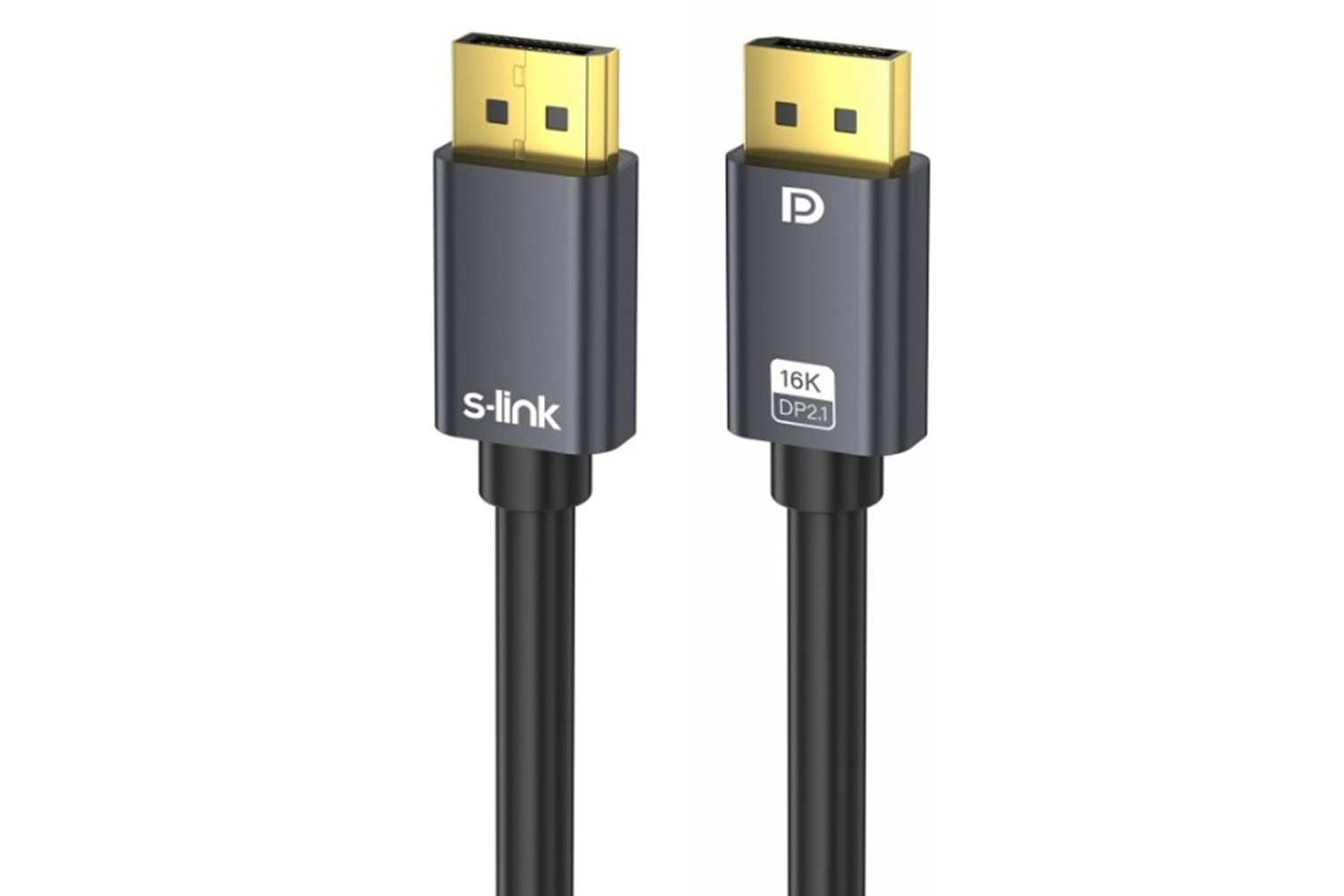 S-link SL-SDP16K02 2.1v 2M 16K 30HZ 8K 60HZ Display Port M/M Kablo