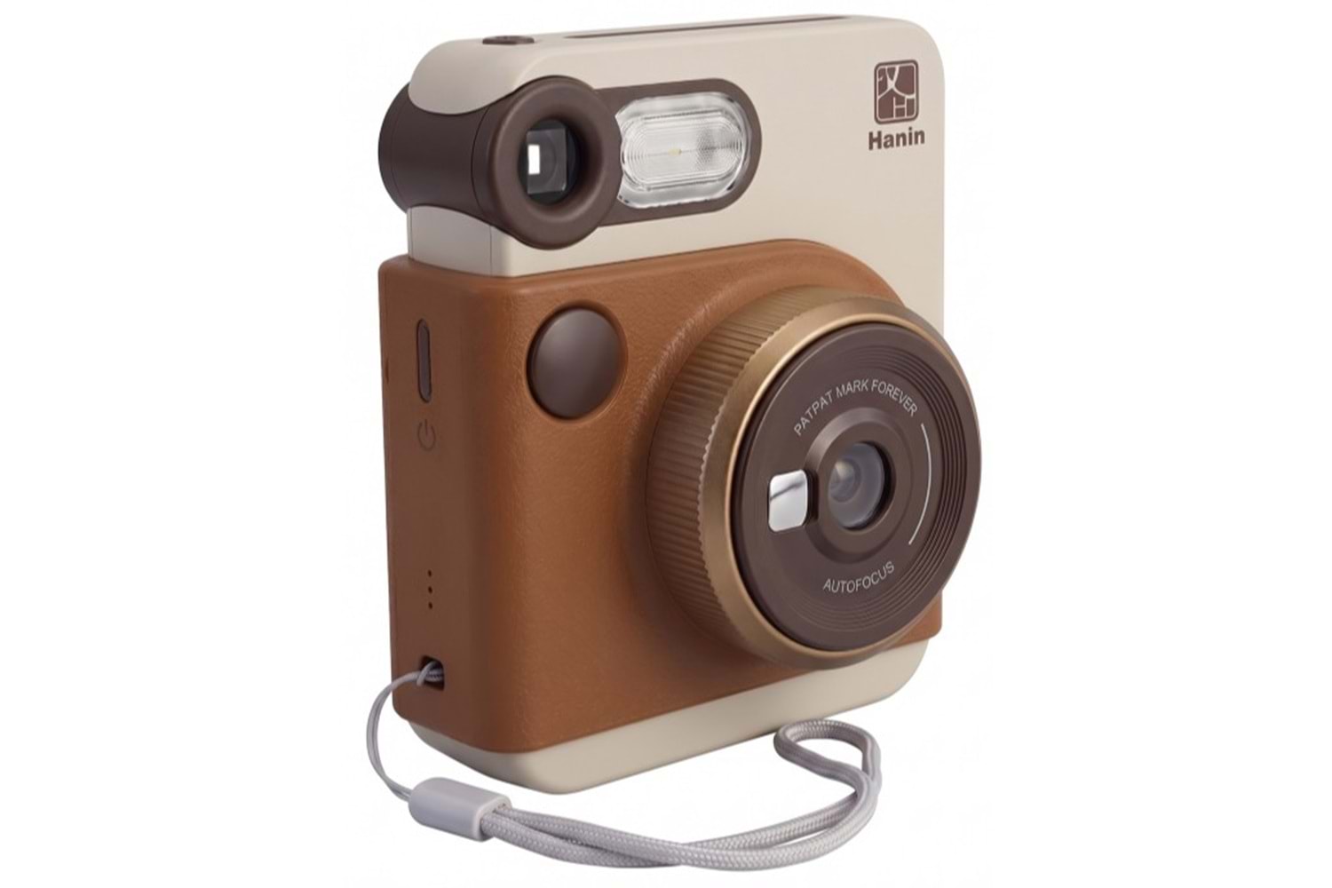 Hanin M6 Pro Instant Ekranlı Kamera HCP.2TS25H 2MP 300DPI Anında Baskı Yapabilen Seyahat Kamerası Kahverengi