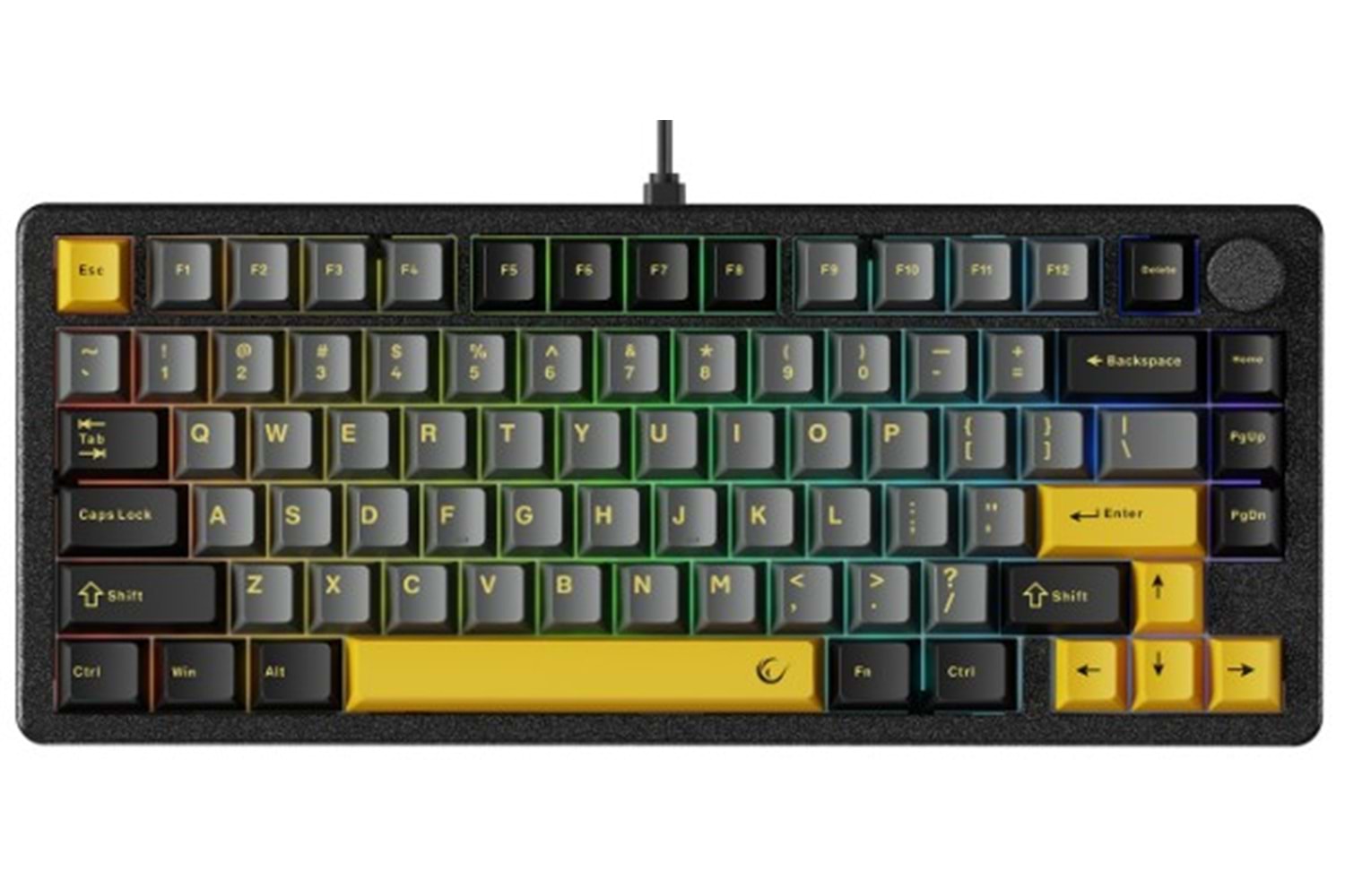Rampage ZENITH STUG US Aluminum Siyah Hot Swap 8000 Hz Gasket Manyetik RGB Rapid Trigger Gateron Switch US Layout Englis