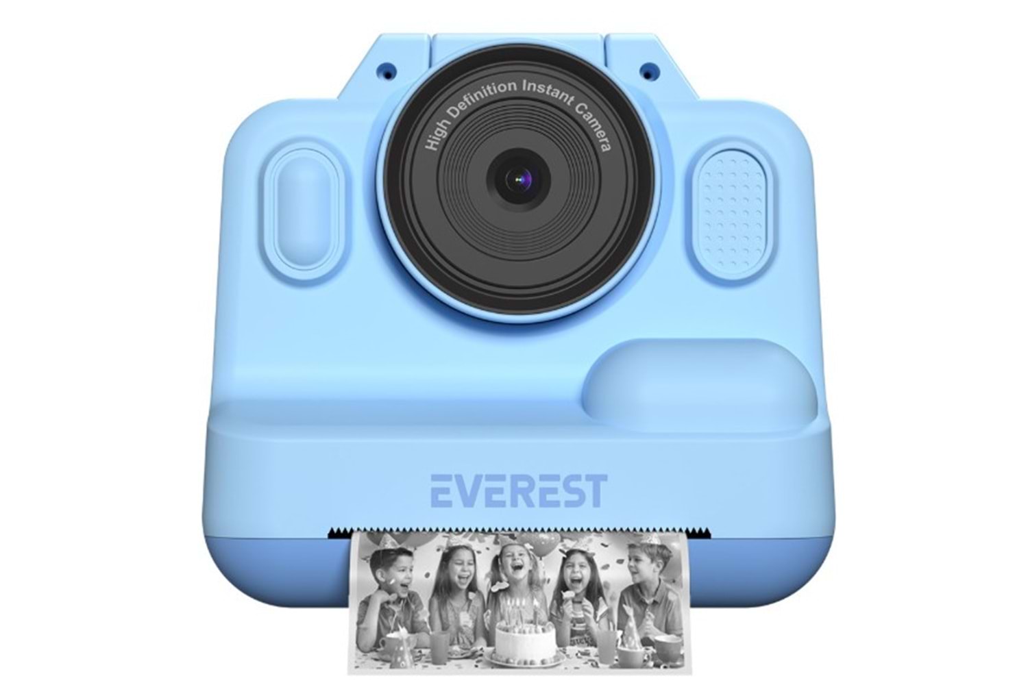 Everest EV-8093 Mavi 1080P Full HD 1300mAh Şarjlı Müzik Anında Baskı Yapabilen Dijital Çocuk Kamerası