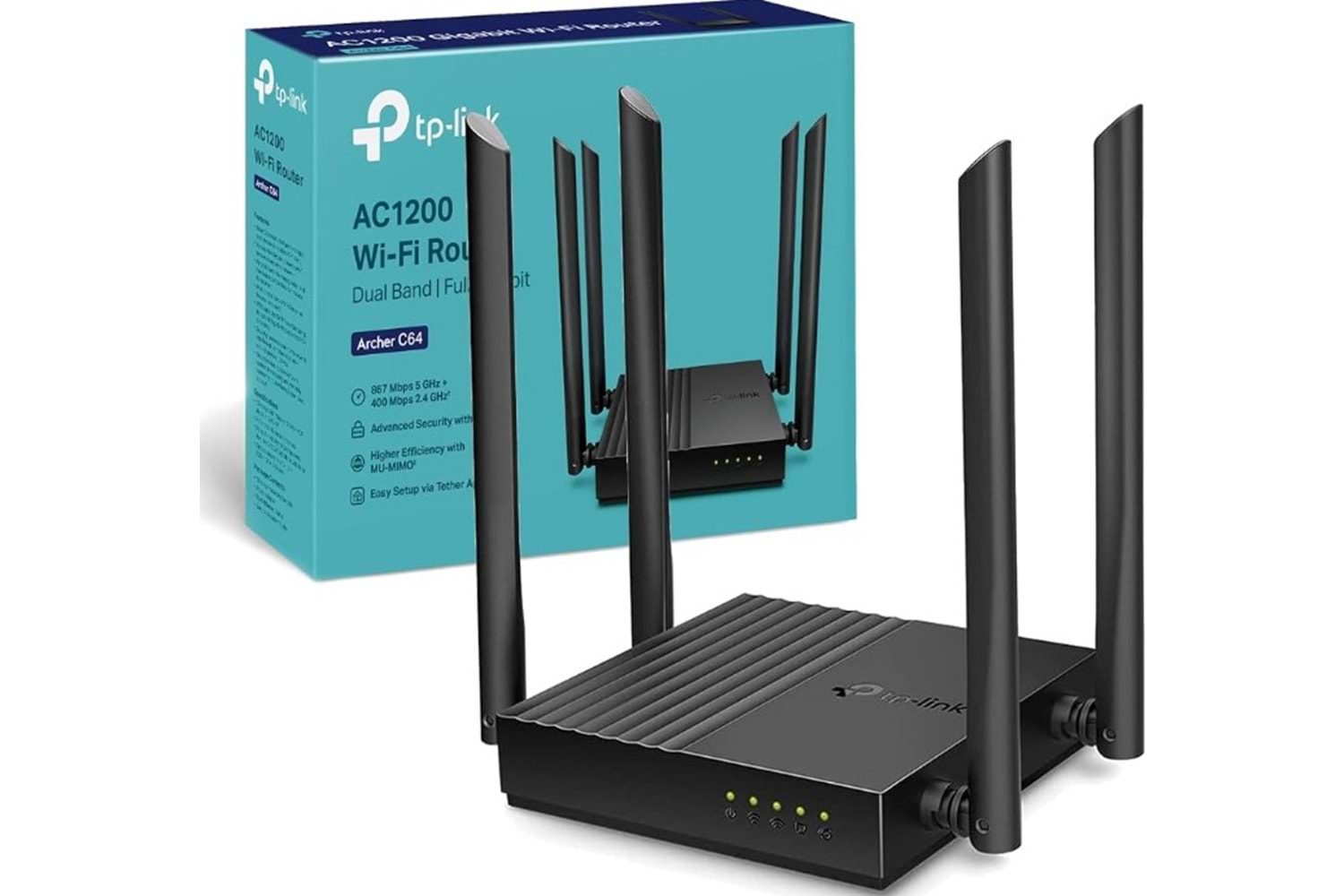Tp-Link Archer-C64 AC1200 Dual Band Wi-Fi Router