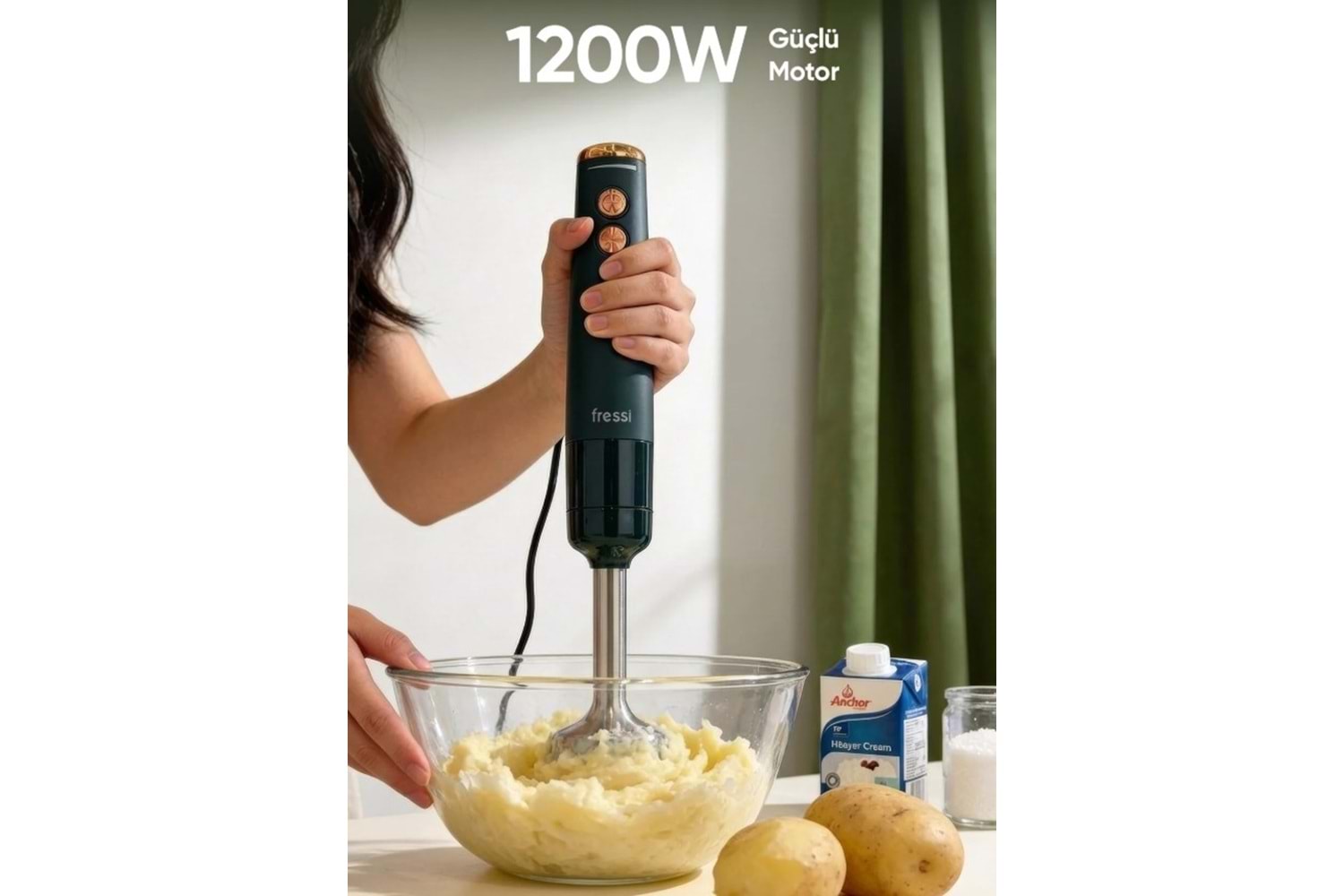 Fressi El Blender Seti 1200 W FR-HB513 Henna Yeşil