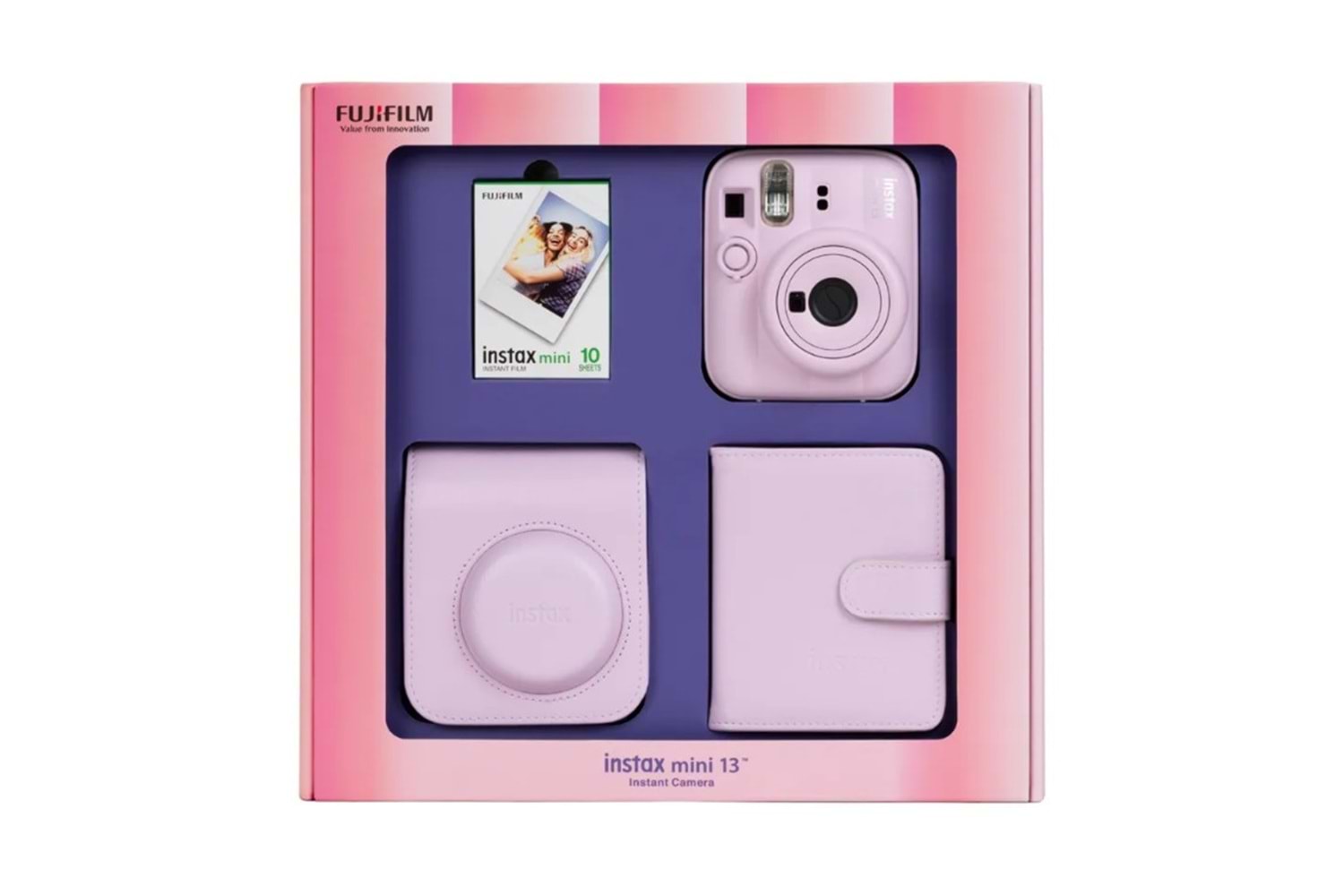 Fujifilm Instax Mini 13 Fotoğraf Makinesi Bundle Box Pembe