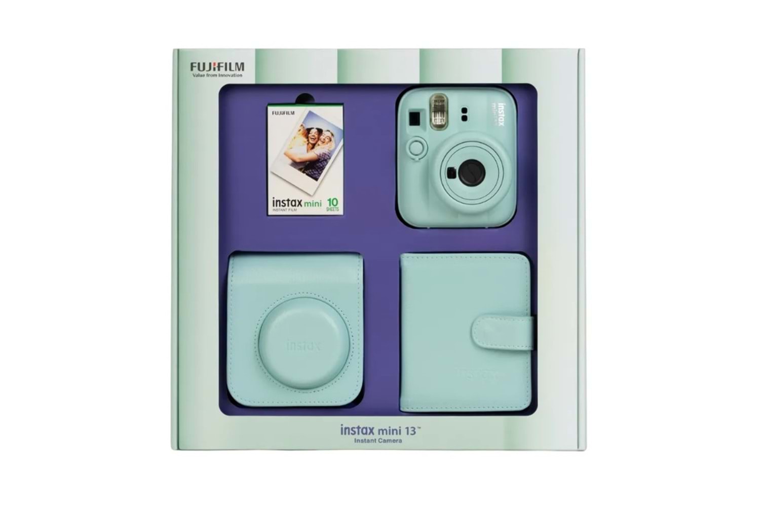 Fujifilm Instax Mini 13 Fotoğraf Makinesi Bundle Box Yeşil
