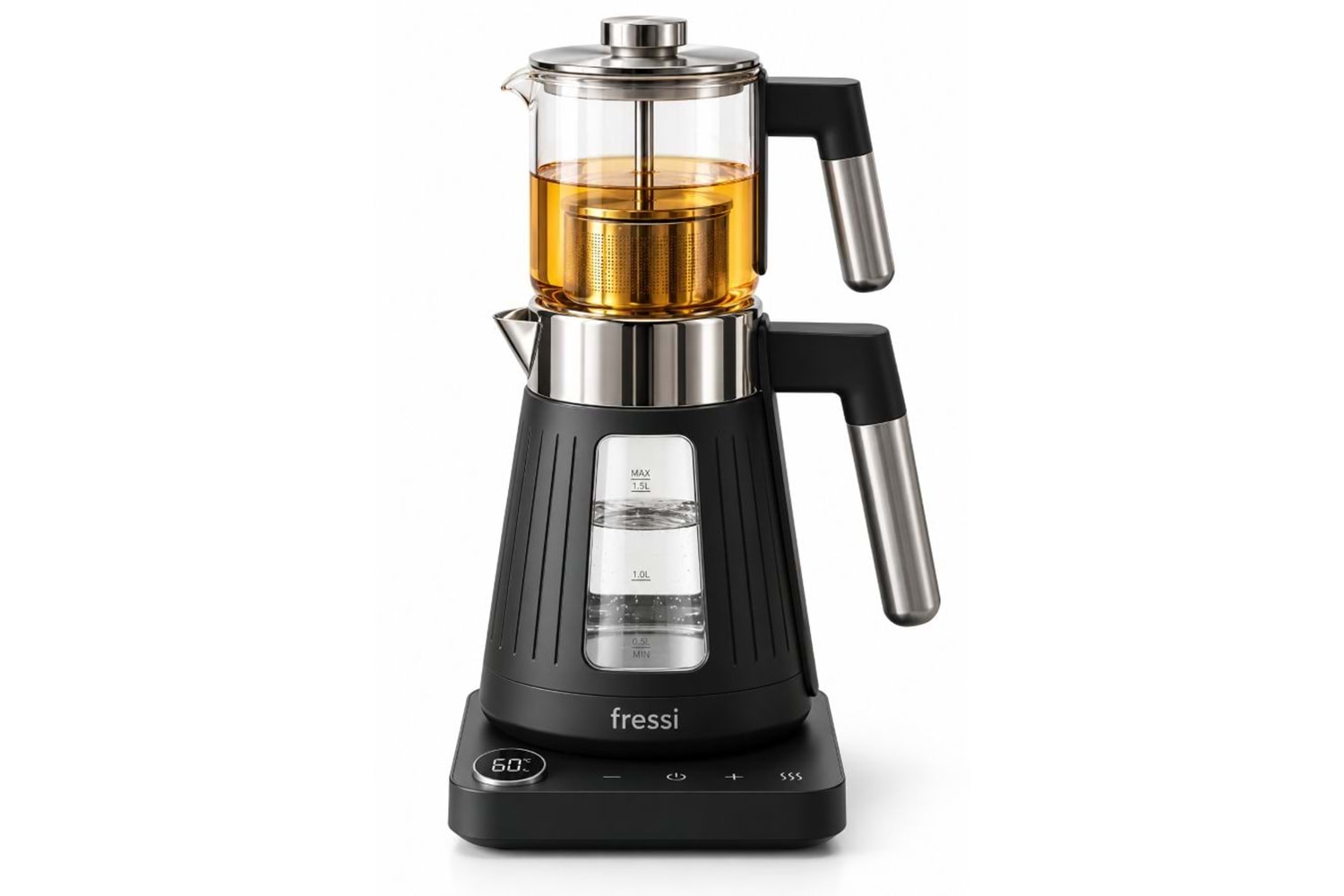 Fressi FR-CM17 Theora Dijital Standlı Cam Siyah Çay Makinesi