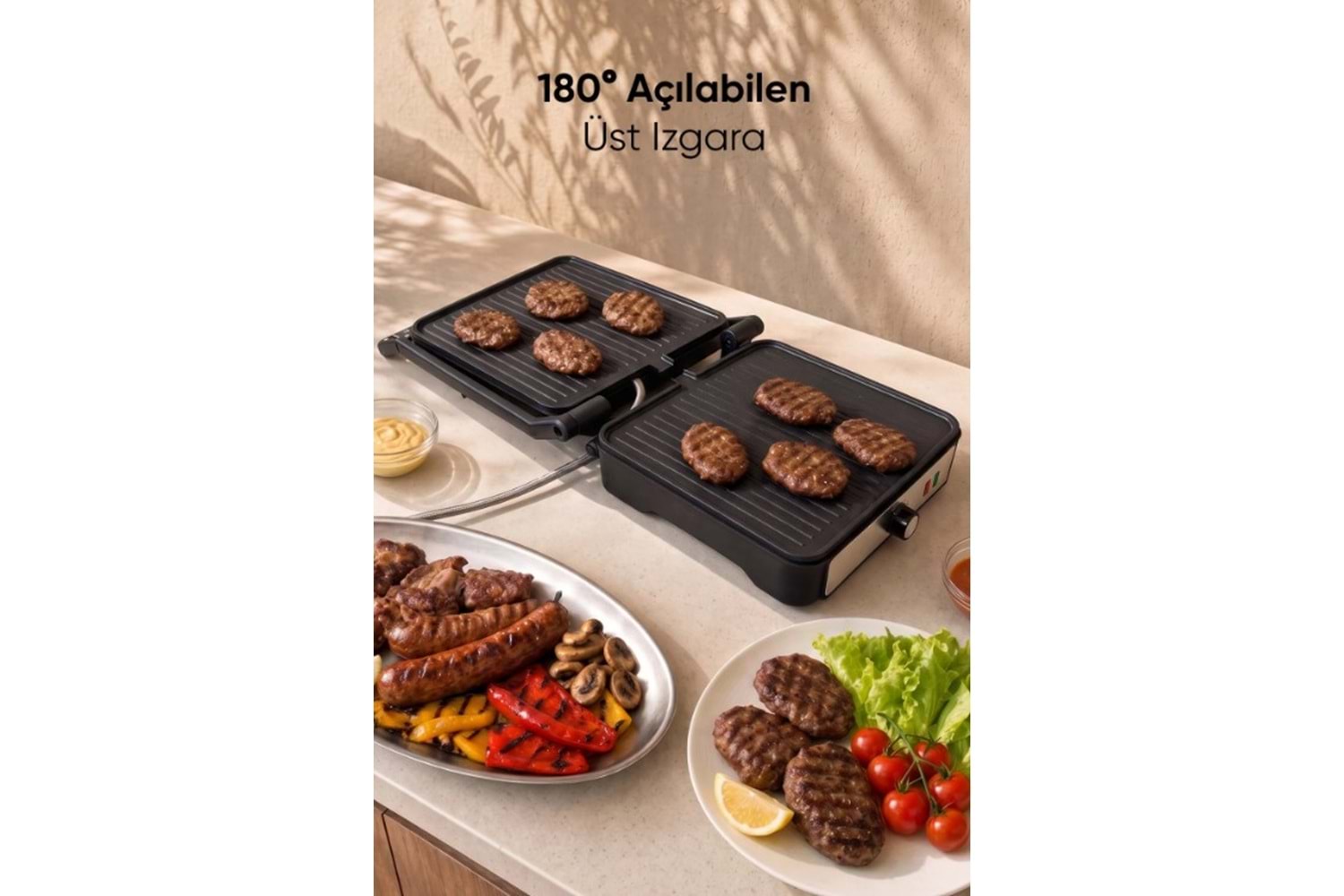 Fressi FR-TM202 Isı Ayarlı Gümüş Tost Makinesi