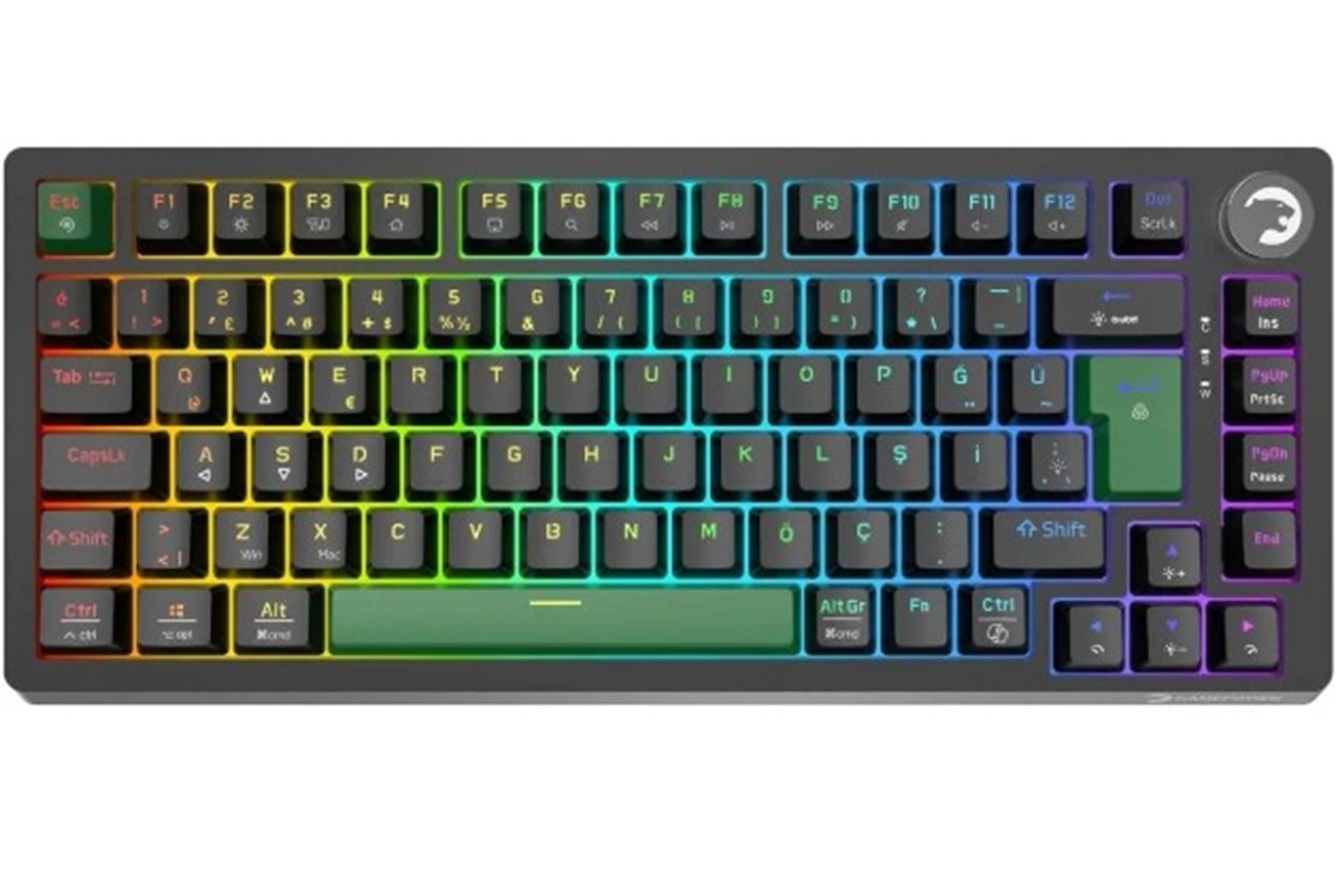 Gamepower Tirus HE80 8K RGB Manyetik Switch Kablolu Gaming Klavye