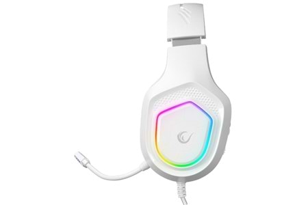 Rampage RM-K90 VECTOR Beyaz RGB Led Type-C Gaming Mikrofonlu Oyuncu Kulaklığı