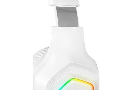 Rampage RM-K90 VECTOR Beyaz RGB Led Type-C Gaming Mikrofonlu Oyuncu Kulaklığı