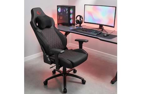Rampage KL-R73 COMFORT Üst Seviye Terletmez Kumaş Gri/Siyah Gaming Oyuncu Koltuğu