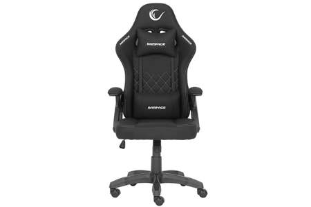 Rampage KL-R43 Nox Terletmez Kumaş Oyuncu Koltuğu-Siyah/Gri