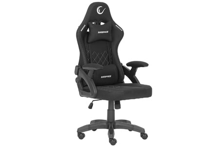 Rampage KL-R43 Nox Terletmez Kumaş Oyuncu Koltuğu-Siyah/Gri