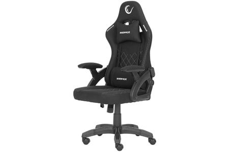 Rampage KL-R43 Nox Terletmez Kumaş Oyuncu Koltuğu-Siyah/Gri