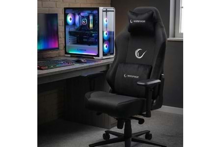 Rampage KL-R72 WOOF Üst Seviye Terletmez Kumaş Siyah Gaming Oyuncu Koltuğu