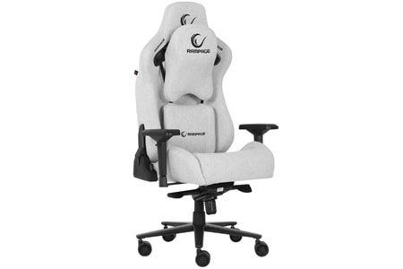 Rampage KL-R21 GRAND SERIES Üst Seviye Terletmez Kumaş Fildişi Gaming Oyuncu Koltuğu