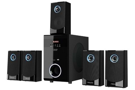 Mikado MD-813BT 80W 5+1 Bluetooth Speaker Siyah