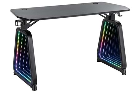 Twisted Minds TM-GMD12-D1 Infinity RGB LED Ayna Ayaklı Oyuncu Masası