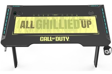 GameOn Call Of Duty Hawksbill Serisi RGB Oyuncu Masası Siyah/Yeşil