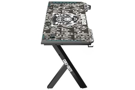 GameOn Call Of Duty Hawksbill Serisi RGB Oyuncu Masası Siyah/Gri