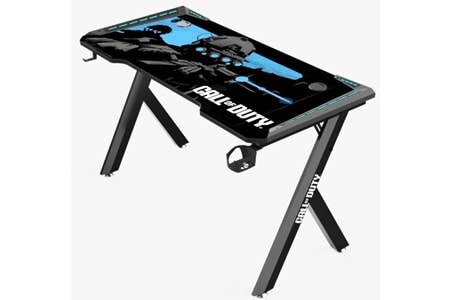 GameOn Call Of Duty Hawksbill Serisi RGB Oyuncu Masası Siyah/Mavi
