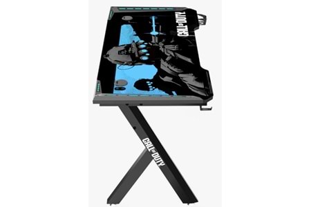 GameOn Call Of Duty Hawksbill Serisi RGB Oyuncu Masası Siyah/Mavi