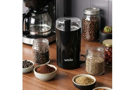 Umie KB-U50 60Gr kapasiteli Siyah 140W Kahve ve Baharat Öğütücü