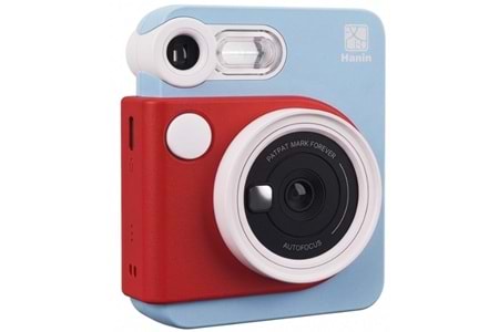Hanin M6 Instant Kamera 2MP 300DPI HCP-2TS25G Anında Baskı Yapabilen Seyahat Kamerası Mavi