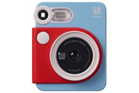 Hanin M6 Instant Kamera 2MP 300DPI HCP-2TS25G Anında Baskı Yapabilen Seyahat Kamerası Mavi