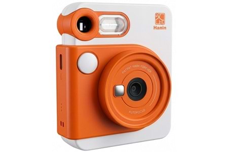 Hanin M6 Instant Kamera 2MP 300DPI HCP-2TS25G Anında Baskı Yapabilen Seyahat Kamerası Turuncu