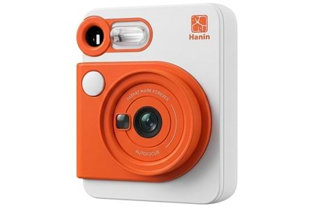 Hanin M6 Instant Kamera 2MP 300DPI HCP-2TS25G Anında Baskı Yapabilen Seyahat Kamerası Turuncu