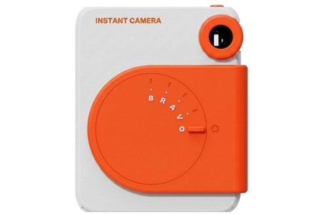 Hanin M6 Instant Kamera 2MP 300DPI HCP-2TS25G Anında Baskı Yapabilen Seyahat Kamerası Turuncu