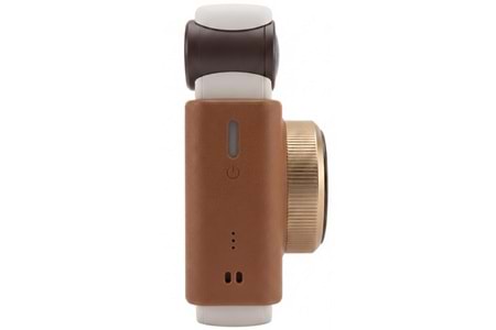 Hanin M6 Pro Instant Ekranlı Kamera HCP.2TS25H 2MP 300DPI Anında Baskı Yapabilen Seyahat Kamerası Kahverengi