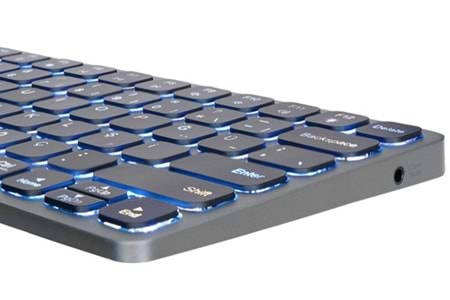 S-Link SW-K801 Siyah USB 8 in 1 USB Q Klavye 2*USB, HDMI, TYPE-C, AUX, TF ve SD Okuyuculu HUB Klavye