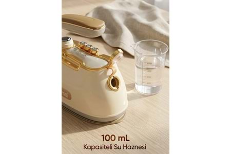 Fressi Retro Travel Steam Taşınabilir Buharlı Ütü FR-ST900 - Krem