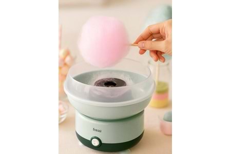 Fressi FR-PM01 CottoFun Çelik Hazneli 500W Yeşil Pamuk Şeker Makinesi