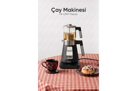 Fressi FR-CM17 Theora Dijital Standlı Cam Siyah Çay Makinesi