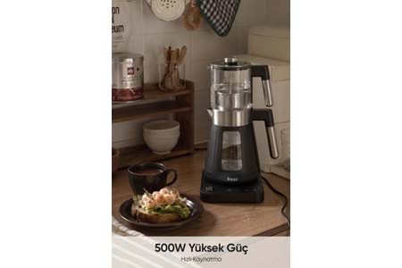 Fressi FR-CM17 Theora Dijital Standlı Cam Siyah Çay Makinesi