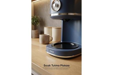 Fressi FR-FC1015 Urban Kadranlı 1,5L Lacivert Filtre Kahve Makinesi
