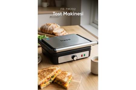 Fressi FR-TM202 Isı Ayarlı Gümüş Tost Makinesi