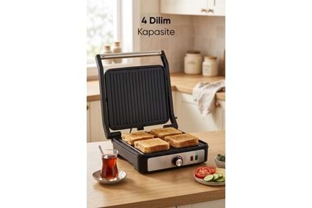 Fressi FR-TM202 Isı Ayarlı Gümüş Tost Makinesi