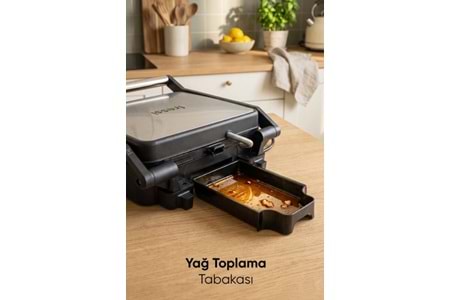Fressi FR-TM202 Isı Ayarlı Gümüş Tost Makinesi