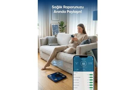 Fressi Dijital Baskül Nova Bluetooth Grandyan Vücut Analiz Tartısı