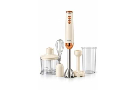 Fressi FR-HB513 Henna 1200W Krem El Blender Seti
